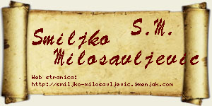 Smiljko Milosavljević vizit kartica